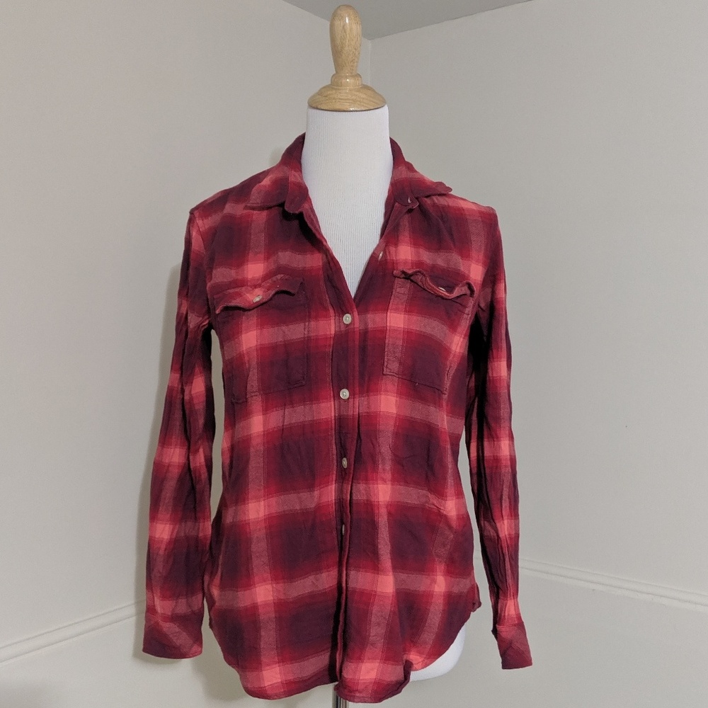 Gap + Pendleton Button Down Plaid Boyfriend Shirt - image 2
